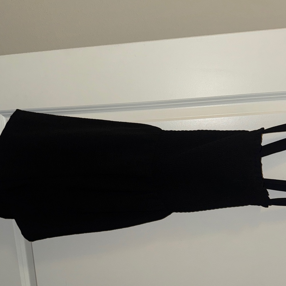 Lulu's Black Strapless Dress